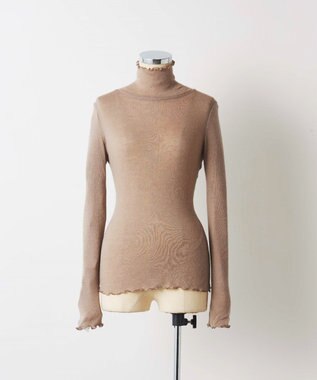 TOQUE 24AW新作〈高垣麗子さん着用〉針抜きスムスハイネックＴ