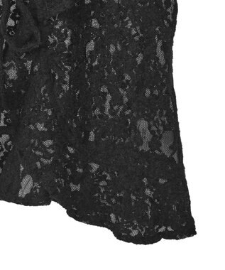 Green Parks レースフリルキャミビスチェ Black