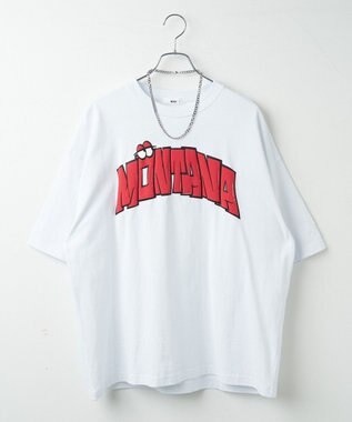 WEGO 【ユニセックス着用ITEM/ネックレス付き】アクセ付きグラフィックT（S） ホワイト