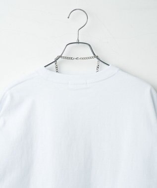 WEGO 【ユニセックス着用ITEM/ネックレス付き】アクセ付きグラフィックT（S） ホワイト