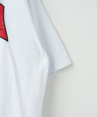 WEGO 【ユニセックス着用ITEM/ネックレス付き】アクセ付きグラフィックT（S） ホワイト