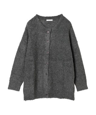 Green Parks ブークレゆるニットカーディガン Gray