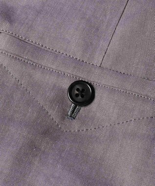 Paul Smith レーヨンリネン コクーンシルエット タックパンツ ライラック