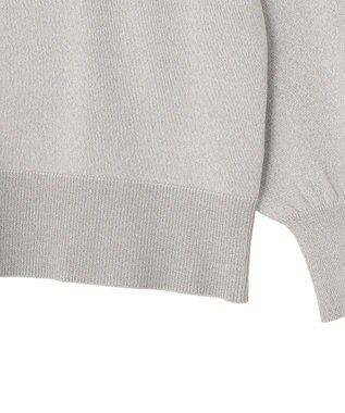 Green Parks ＶネックＺＩＰカーディガン Gray Mixture