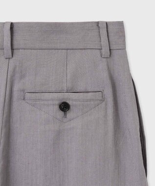 Paul Smith レーヨンリネン コクーンシルエット タックパンツ ライラック