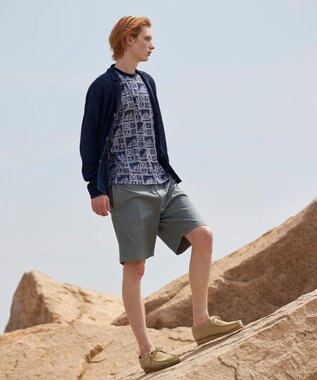 J.PRESS MEN Reyn spooner×J.PRESS 総柄クルーネック ポケットTシャツ ネイビー系5