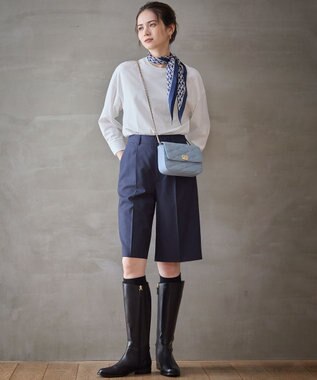 23区 ラメ ロングソックス ブラック系