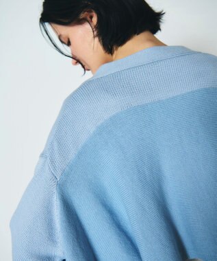 GRACE CONTINENTAL リリヤーンルーズカーディガン ブルー