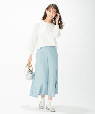 J.PRESS LADIES 【洗える】シックアンドシンボイル パンツ スモーキーグリーン系
