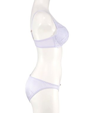 San-ai Resort（三愛水着楽園） 【northerly bra フィットシリーズ 谷間メイク】 カシュクールレースモールド ブラジャー＆ショーツSet B～Fカップ ブルー