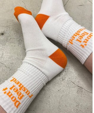 WEGO カラーロゴリブソックス