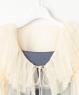 Feroux チュールボレロ×キャミドレスセット ブルー系