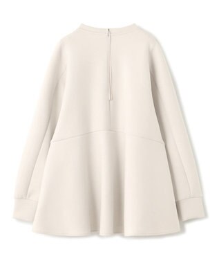 UNFILO BEAUTY FORM JERSEY ペプラム トップス グレージュ