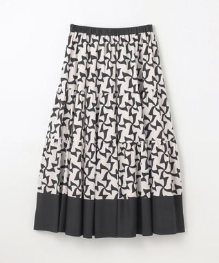 GRACE CONTINENTAL リボンプリントスカート キナリ