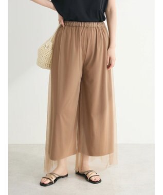 Green Parks ・ＥＬＥＮＣＡＲＥ　ＤＵＥ　チュールギャザーパンツ Mocha