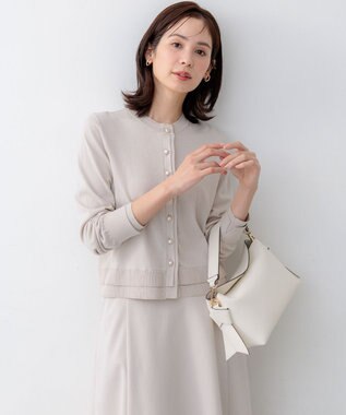 組曲 コットンニット カーディガン サンドベージュ系