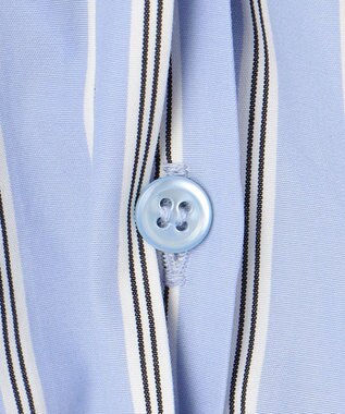 BEIGE， 【洗える】CROIX / コットンボウタイブラウス Sax St