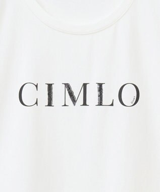 YECCA VECCA スパンコールロゴTee Off White