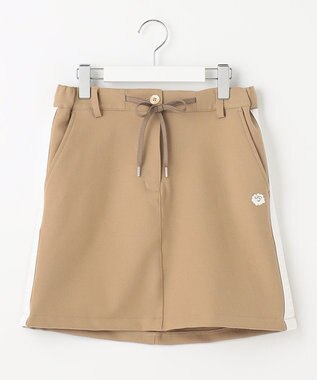 PW CIRCULUS 【WOMEN】【洗える/帯電防止/ストレッチ】ロゴ サイドライン スカート ベージュ系