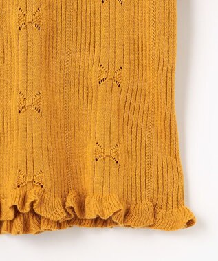 組曲 KIDS 【150-160㎝】リブニット マリーゴールド系