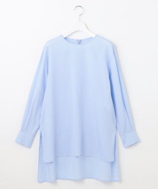 自由区 【SHIHOさん着用・洗える】SOMELOSチュニック ブラウス サックス