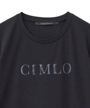 YECCA VECCA スパンコールロゴTee Off White