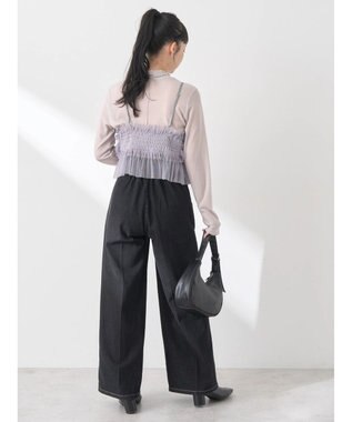 earth music&ecology シアーリブプルオーバー Light Gray