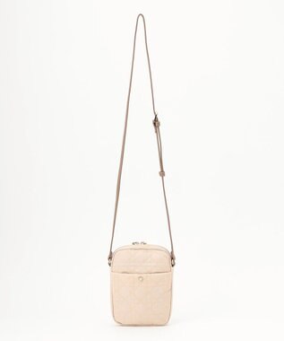 LA BAGAGERIE グリッドキルティングミニショルダー アイボリー