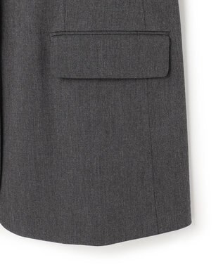 UNFILO 【セットアップ着用可】マイビューティ オーバージャケット チャコール