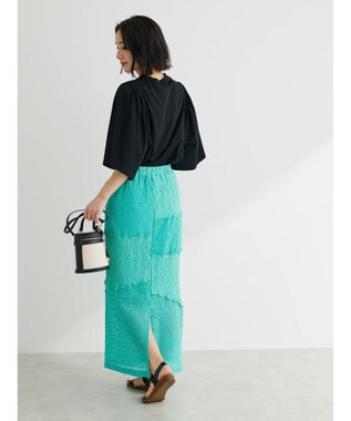 Green Parks 汗じみ防止袖ギャザープルオーバー Off White