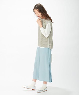 J.PRESS LADIES 【洗える】シックアンドシンボイル パンツ スモーキーグリーン系