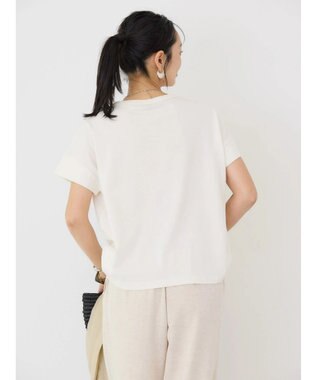 AMERICAN HOLIC 接触冷感ショートスリーブカットプルオーバー Ivory