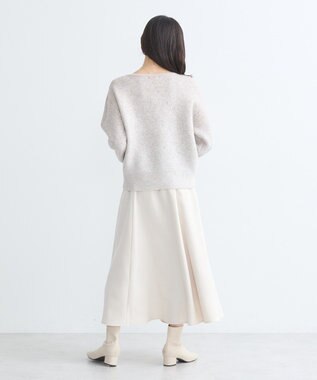 earth music&ecology ラメグラデーションニットプルオーバー Beige