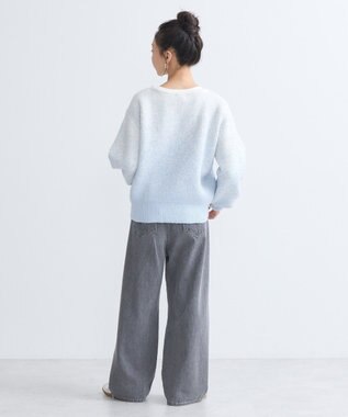 earth music&ecology ラメグラデーションニットプルオーバー Blue