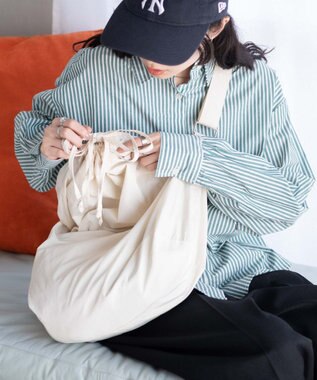 WEGO ドロストBIGショルダー オフホワイト