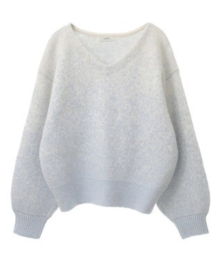 earth music&ecology ラメグラデーションニットプルオーバー Blue