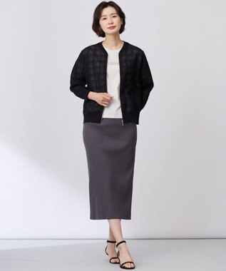 J.PRESS LADIES 【洗える】ロゴTEE カットソー グレージュ系