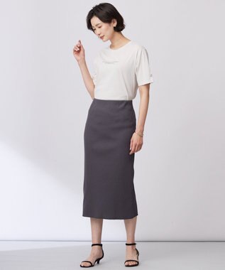 J.PRESS LADIES 【洗える】ロゴTEE カットソー グレージュ系