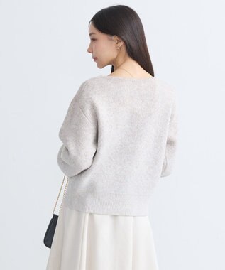 earth music&ecology ラメグラデーションニットプルオーバー Beige