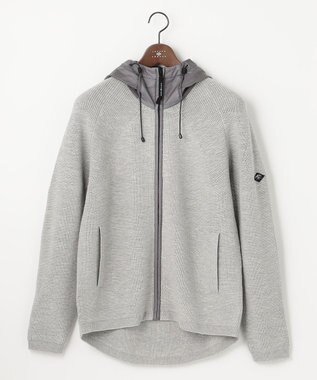 JOSEPH ABBOUD MOUNTAIN 【UNISEX】日本素材 ストレッチニットパーカー ライトグレー系