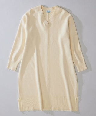 組曲 Aラインリラクシーニット ワンピース アイボリー系