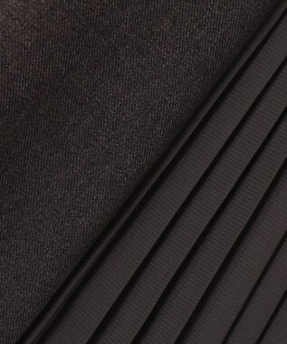 ANY SIS 【2SET】プリーツコンビ ジャンパースカート セット ブラウン×アイボリー