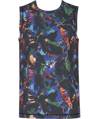 CW-X 【MEN】 CW-X トップス 【薄軽ランニングシャツ】 ノースリーブ タンクトップ Ｕネック 吸汗速乾性(本体) メンズ DLO150 /ワコール グレイッシュブルー