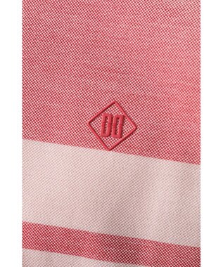 DAKS [DAKS GOLF] チェック冷感半袖ポロシャツ レッド