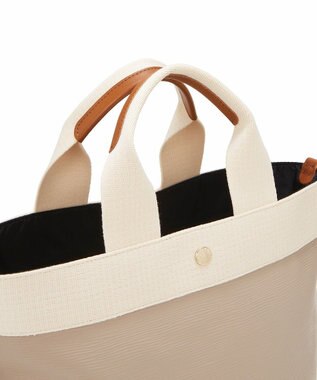 TOPKAPI 【Breath TOPKAPI】RIPPLE リプル ファスナー付 縦型 2way トートバッグL ペールベージュ