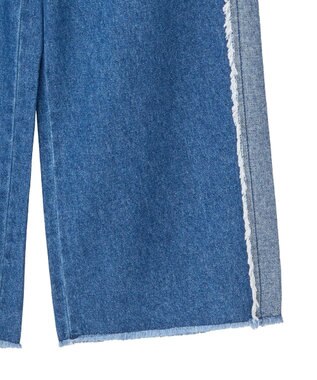 Green Parks ・ＤＯＵＢＬＥ　ＦＬＡＧＳ　フリンジラインイージーデ Indigo