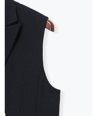 Te chichi リネンライクダブルブレストジレ(セットアップ可) ネイビー