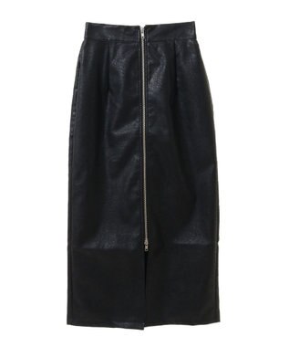 Green Parks ・ＥＬＥＮＣＡＲＥ　ＤＵＥフェイクレザーＷ－ＺＩＰスカー Black