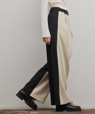 GRACE CONTINENTAL ラップワイドパンツ ベージュ