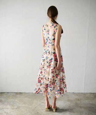 GRACE CONTINENTAL サマーフルーツ刺繍ワンピース キナリ